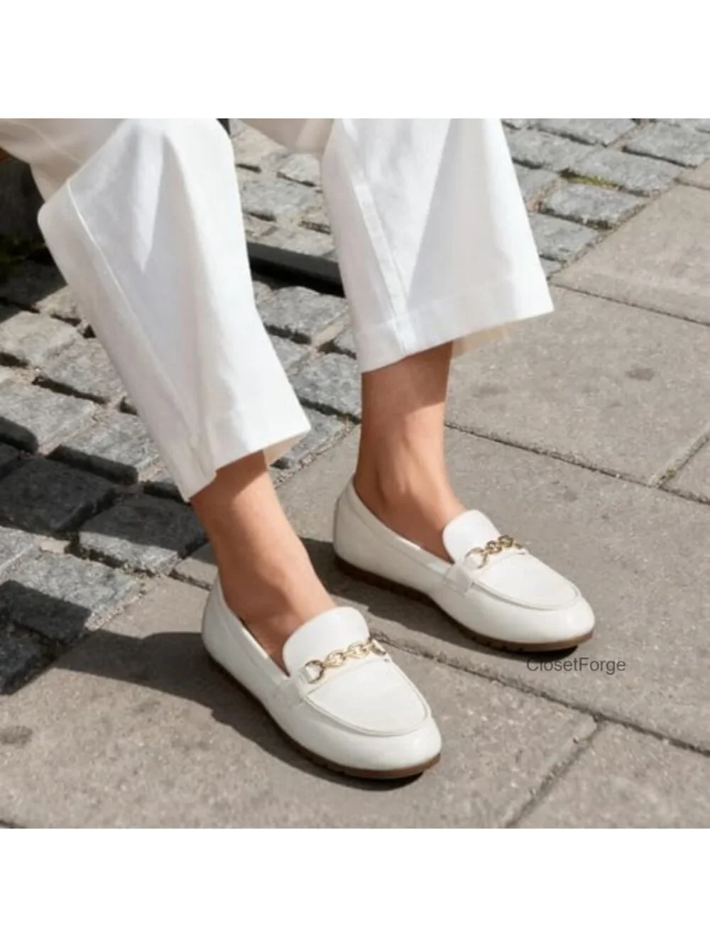 Women's Slip-On Loafers with Faux Leather, Plush Insole, Arch Support